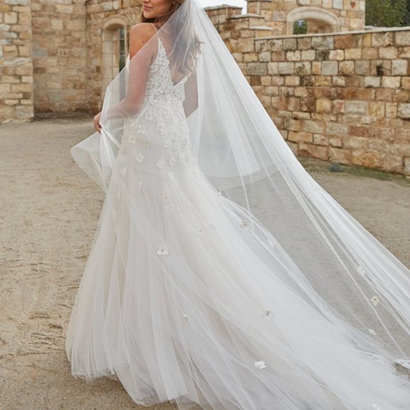 Jenny Yoo Ellison Veil Cathedral Length NEW - Picture 3 of 6